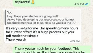 Reader message screenshot 1